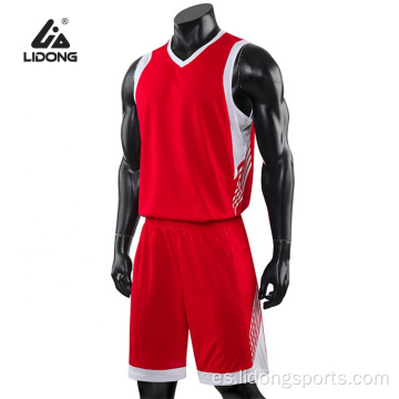 Uniforme de baloncesto de equipo de sublimación personalizada barata